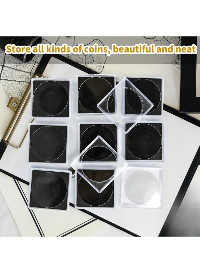 12 Pcs Coin Collection Cases, Adjustable Acrylic Coin Collection Cases, Coin Snap Holder, Protection Cases for Collectors, Coin Collection Supplies - Image 4