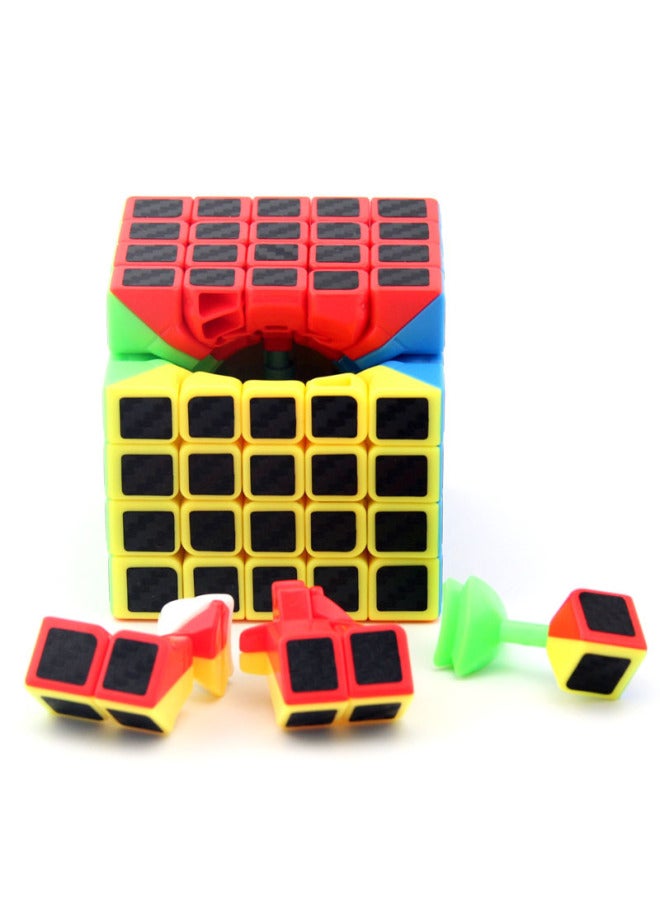 Magic Domain Culture Magic Dragon Carbon Fiber Five-order Rubik's Cube Five-order Smooth Fun Children's Students Intellectual Toys Wholesale-Color:Enchanted Dragon Carbon Fiber Fifth Order  - Image 5