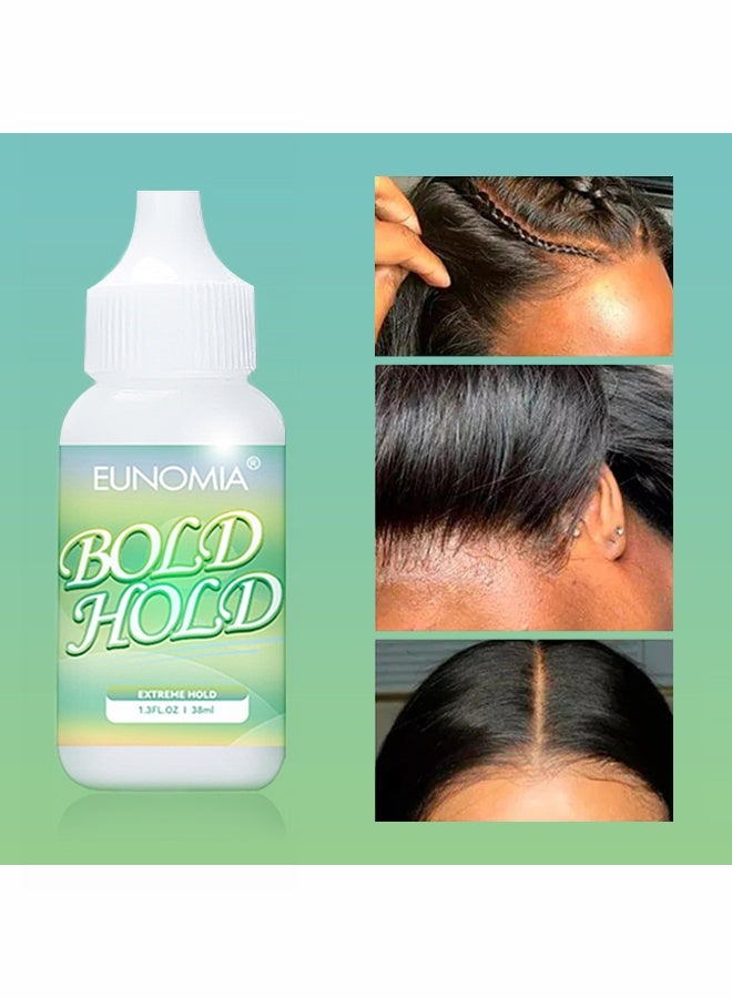 EUNOMIA Bold Hold-Lace Bold Hold Extreme Hold Glue,Waterproof Sweatproof, Maintain 5 Days- Bold Hold Lace Adhesive Gelly,  Invisible Bonding - Non Toxic - No Odor or Latex (38ml) - Image 2