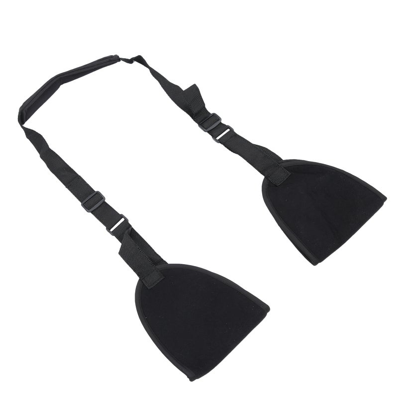 Forearm Sling Black Breathable Composite Cloth Nylon Mesh - Adjustable Elbow Angle Shoulder Fracture Support for Post-Surgical Recovery Arm Injury - Image 3