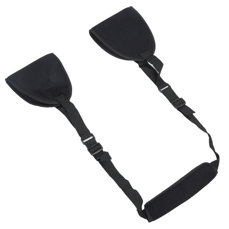 Forearm Sling Black Breathable Composite Cloth Nylon Mesh - Adjustable Elbow Angle Shoulder Fracture Support for Post-Surgical Recovery Arm Injury - Image 4