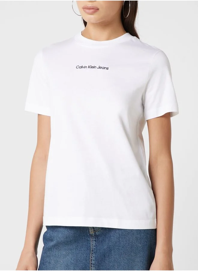 Calvin Klein Jeans Crew Neck Logo T-Shirt