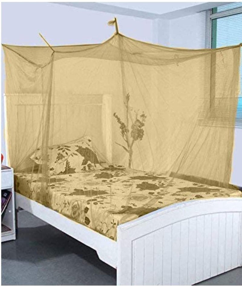 Neekshaa Combo Pack Mosquito Net for Single Bed Nylon Mosquito Net for Baby | Bedroom | Family_Size-6x3 FT_Color-Green,Yellow - Image 3