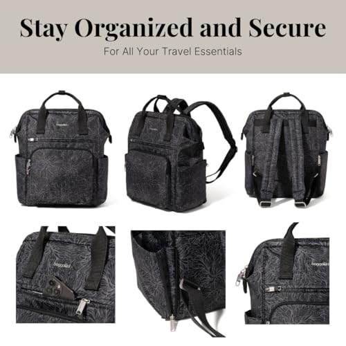 Baggallini Securtex Anti-Theft Windsor Backpack for Travel, Work & College, RFID & Locking Zipper, Up to 16" Laptop - Image 5