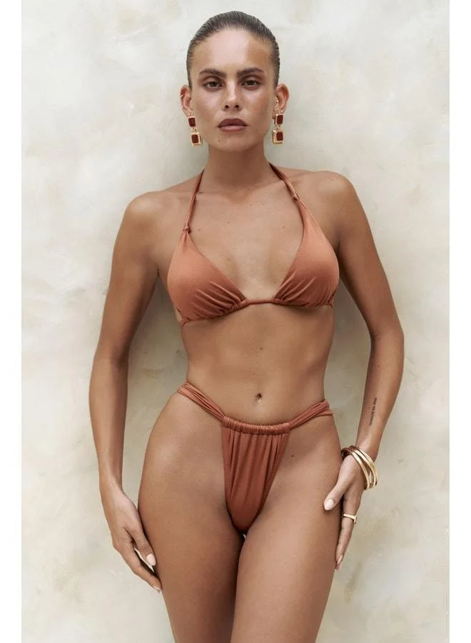 Bohemai  Dahlia Strap Knot Detailed Tile Bikini Top. for Women | Best Price UAE