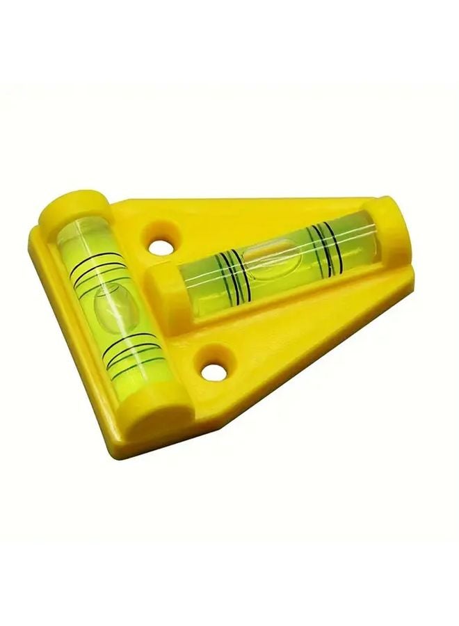 Compact T Type Magnetic Level With Dual Bubble Yellow Acrylic Mini Level For Precision Measurements - Image 1