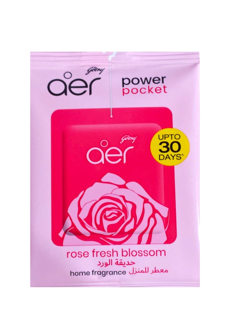 Godrej Power Pocket Air Freshener Rose Fresh blossom 10g