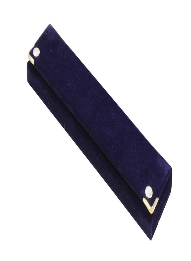 LUCES 12 Pieces Long Velvet Jewelry Chain Necklace Gift Box Set Bracelet Storage Case for Wedding Engagement Birthday Anniversary Blue - Image 3