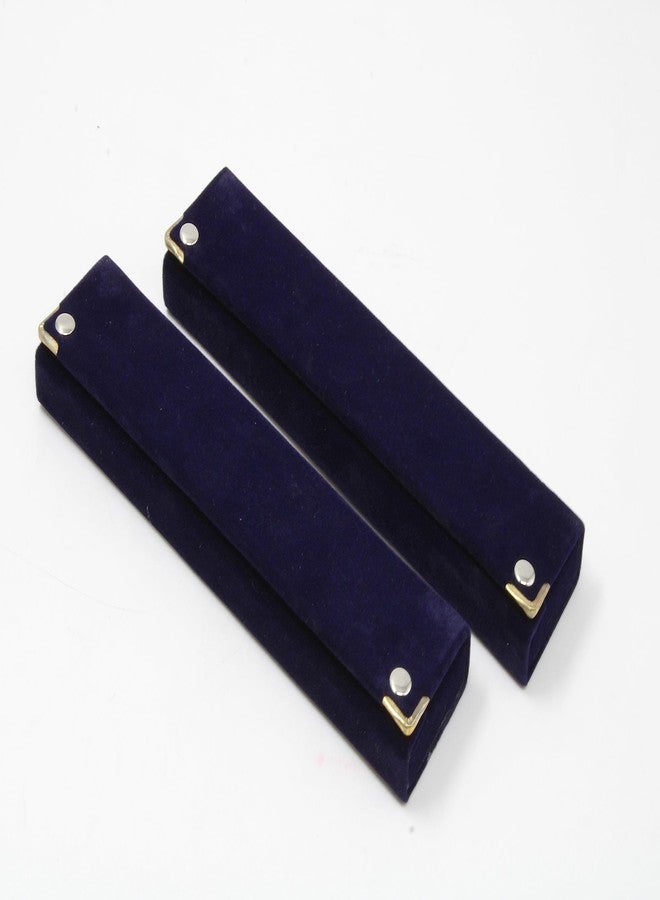 LUCES 12 Pieces Long Velvet Jewelry Chain Necklace Gift Box Set Bracelet Storage Case for Wedding Engagement Birthday Anniversary Blue - Image 5