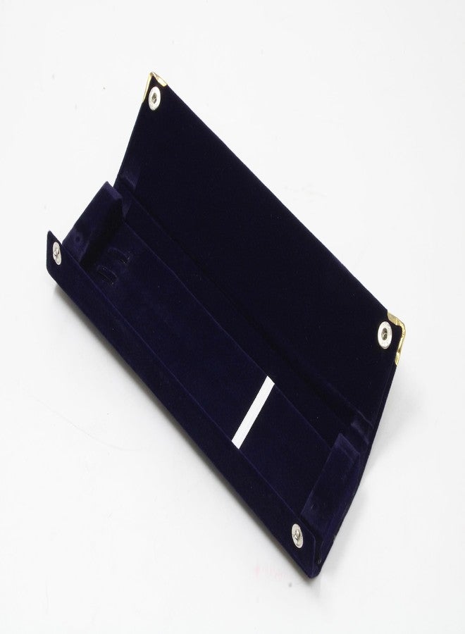 LUCES 12 Pieces Long Velvet Jewelry Chain Necklace Gift Box Set Bracelet Storage Case for Wedding Engagement Birthday Anniversary Blue - Image 2