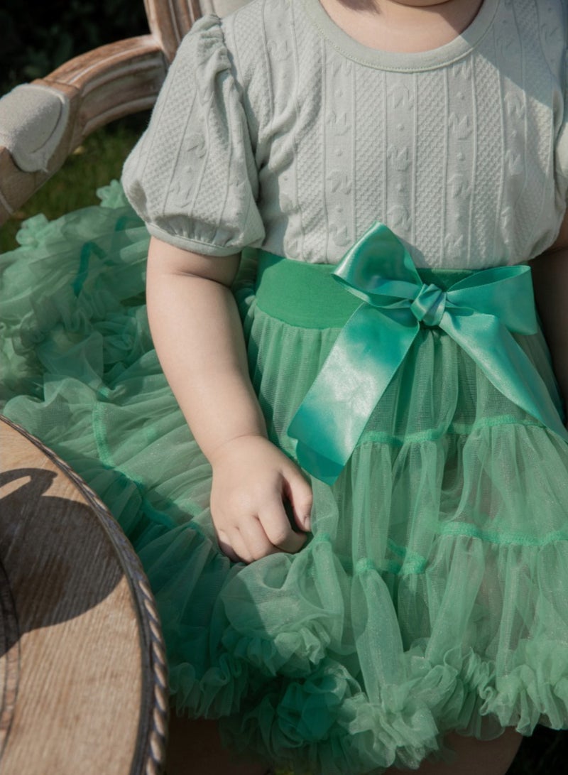 Yoehyaul Green Tutu Skirt for girls  - Image 2