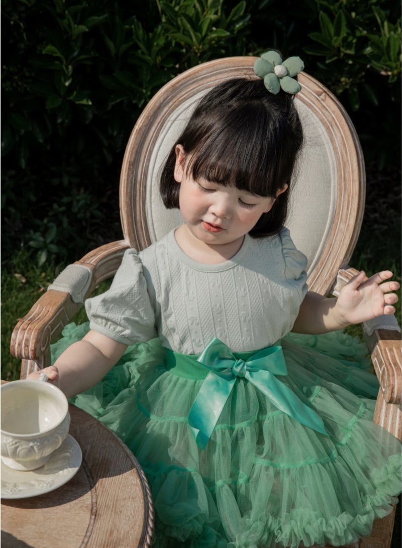 Yoehyaul Green Tutu Skirt for girls  - Image 3