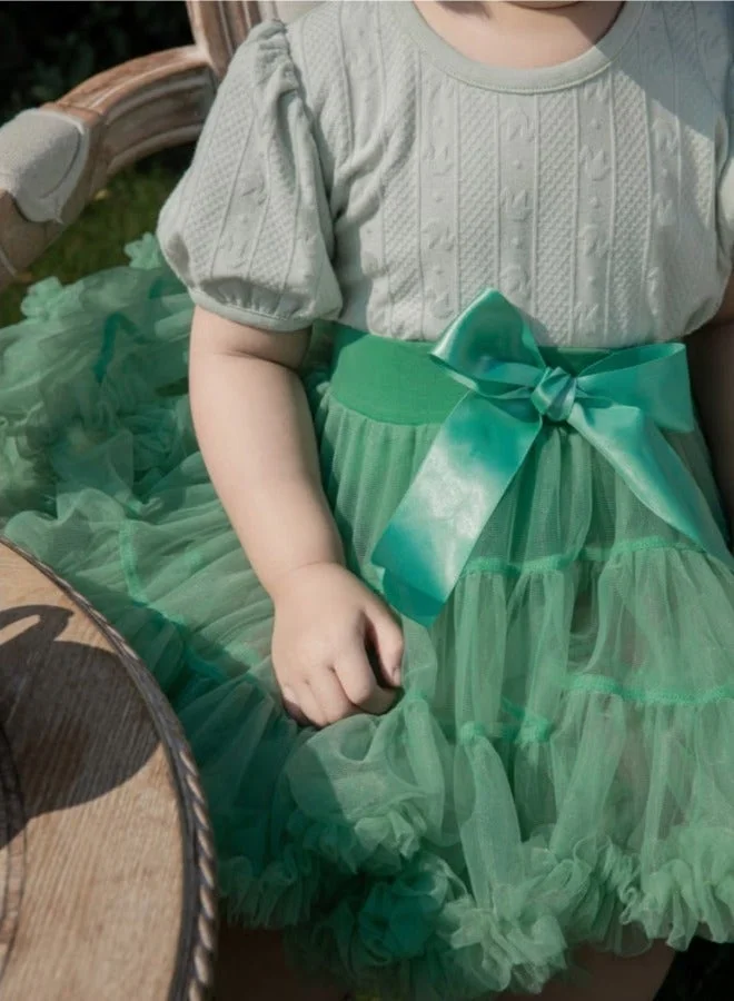 يوهيول تنورة توتو خضراء  للبنات