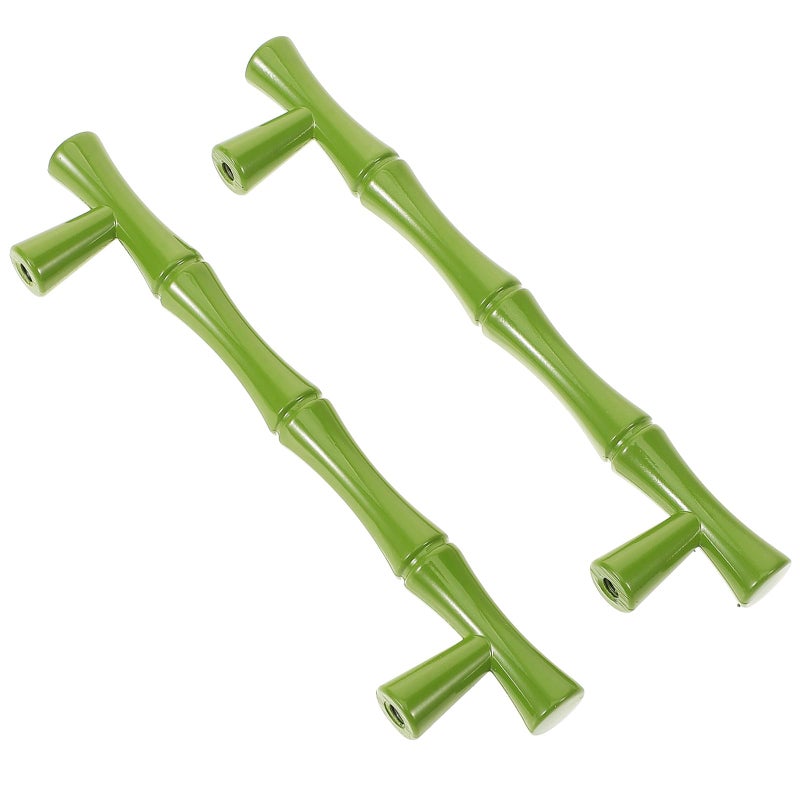 Vintage Green Zinc Alloy Drawer Pull Handles 2pcs Kitchen Cabinet Door Pulls - Image 2