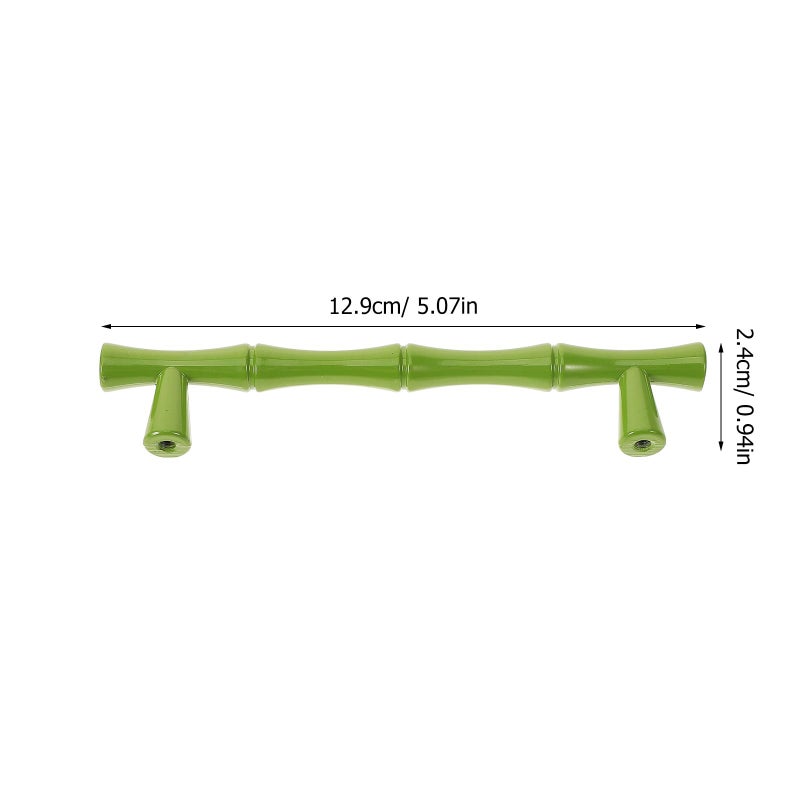 Vintage Green Zinc Alloy Drawer Pull Handles 2pcs Kitchen Cabinet Door Pulls - Image 3