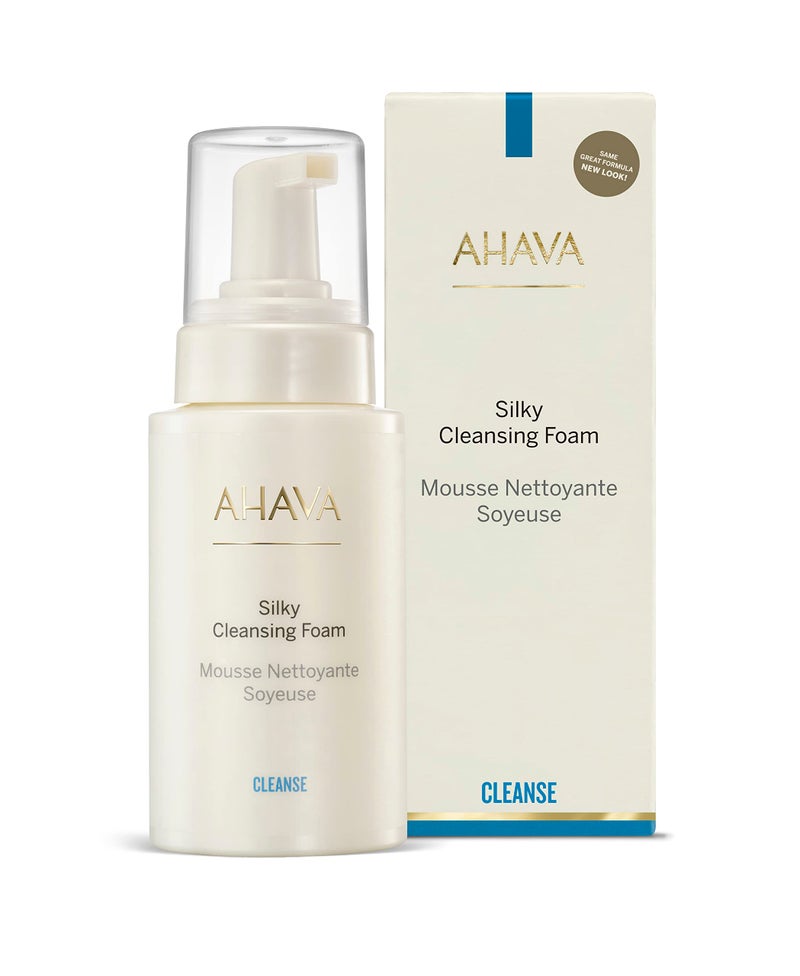 AHAVA رغوة تنظيف حريرية AHAVA - رغوة خفيفة لتنظيف الوجه بلطف، تزيل المكياج الخفيف والأوساخ بفعالية، تشد المسام وتعيد توازن درجة الحموضة، مع زهور القطيفة، زيت باباسو وأوسموتير، 6.8 أونصة سائلة - Image 2