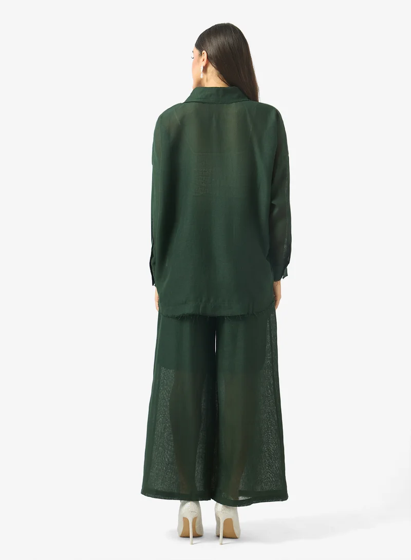 Golden Apple Collared Neck 2 Piece Set