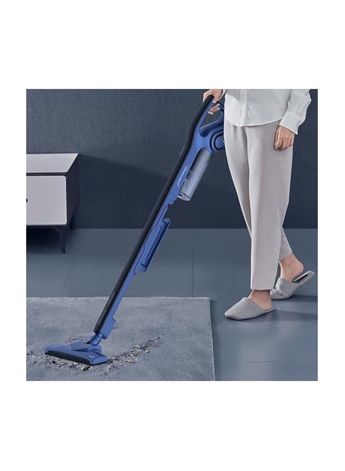 Deerma DX810 Floor Handheld Vacuum Cleaner With HEPA Filter 16000 Pa Strong Suction Power Blanket Dust 0.8 Liters Dust Capacity | 600W Power - Blue - Image 3