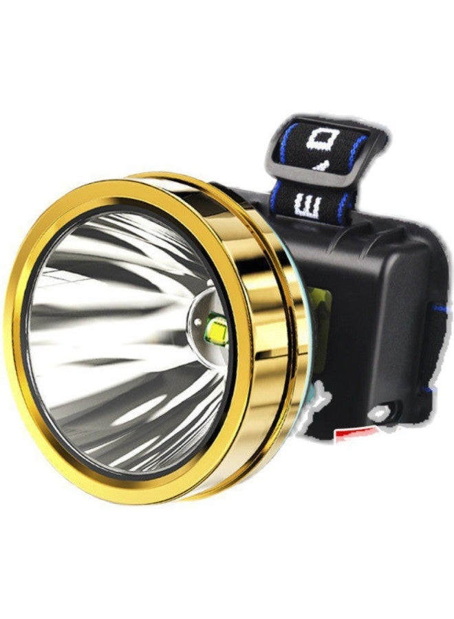Headlamp Strong Light Rechargeable Outdoor Remote Super Bright Head-Mounted Flashlight Mi Xenon Night Fishing Miner's Lamp-Colour:Big Headlight Yellow Light —r9 Super Bright - Image 5