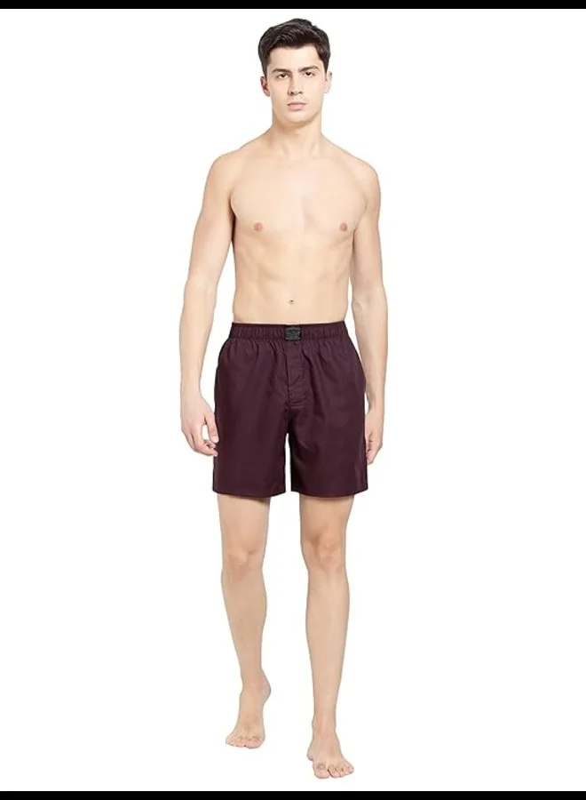 JOCKEY HG18 Men's Tencel Lyocell Cotton Checkered Boxer Shorts with Side Pocket
