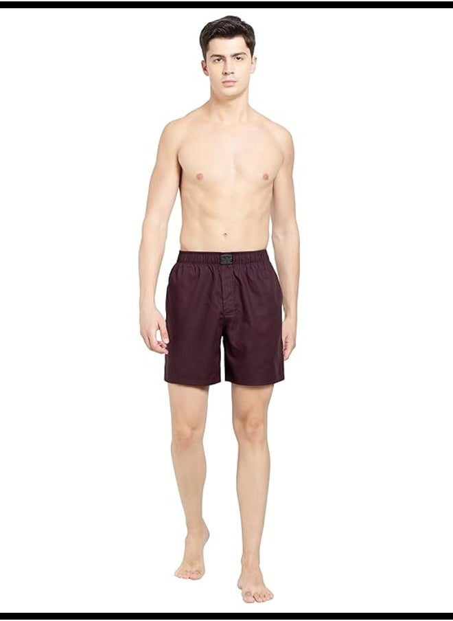 JOCKEY - Jockey HG18 Men's Tencel Lyocell Cotton Checkered Boxer Shorts with Side Pocket - Image 1