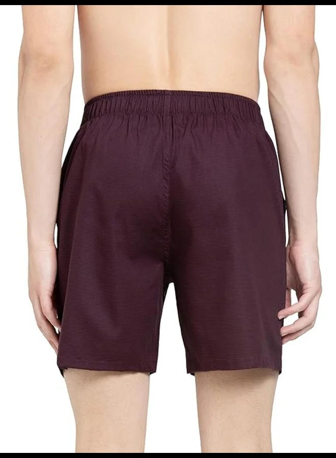 JOCKEY HG18 Men's Tencel Lyocell Cotton Checkered Boxer Shorts with Side Pocket