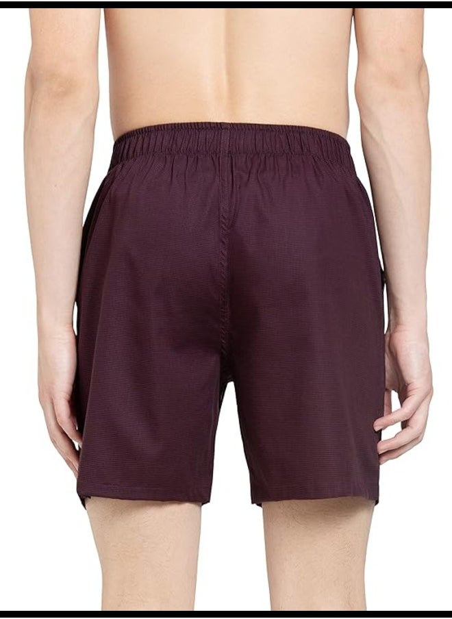 JOCKEY - Jockey HG18 Men's Tencel Lyocell Cotton Checkered Boxer Shorts with Side Pocket - Image 1