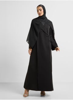 Khizana Trench Style Abaya With Sheila  - Image 1