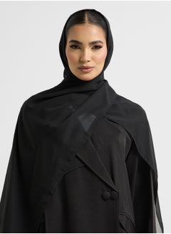 Khizana Trench Style Abaya With Sheila  - Image 4