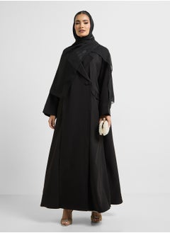 Khizana Trench Style Abaya With Sheila  - Image 5
