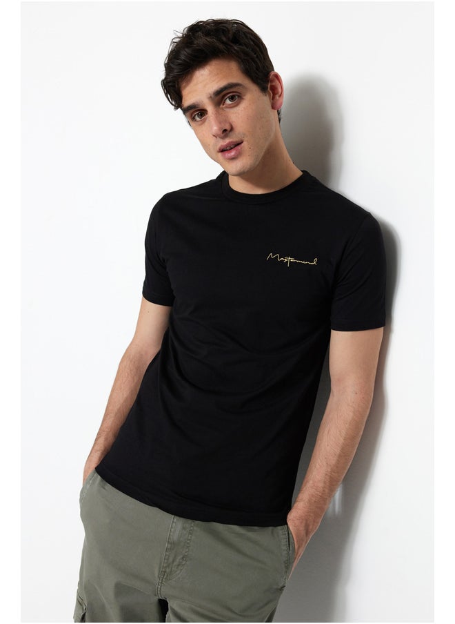 trendyol - Man T-Shirt Black - Image 1