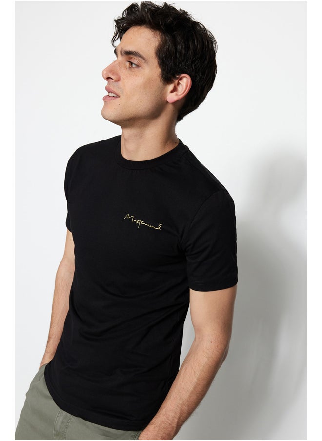 trendyol - Man T-Shirt Black - Image 1