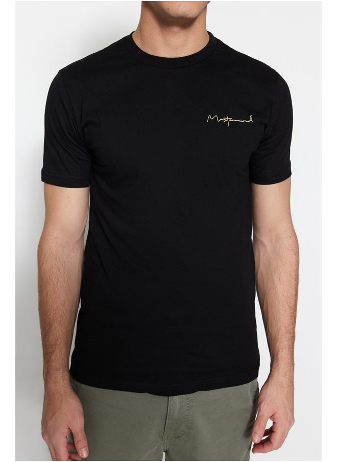 trendyol - Man T-Shirt Black - Image 1