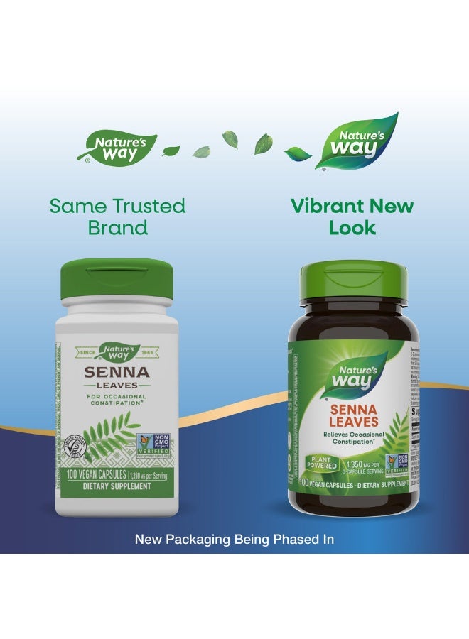 Nature's Way Senna Leaves 1350mg - 100 Vegan Capsules Packaging May Vary - Image 5