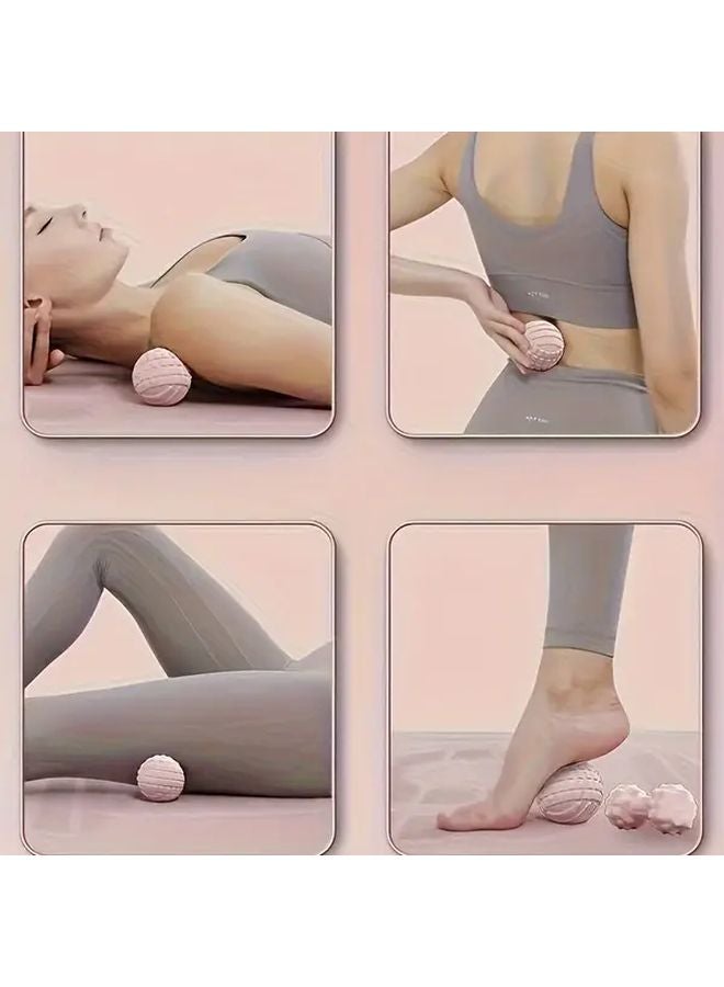 Pink Fitness Fascia Massage Tool For Foot Muscle Relaxation And Stretching - Image 2
