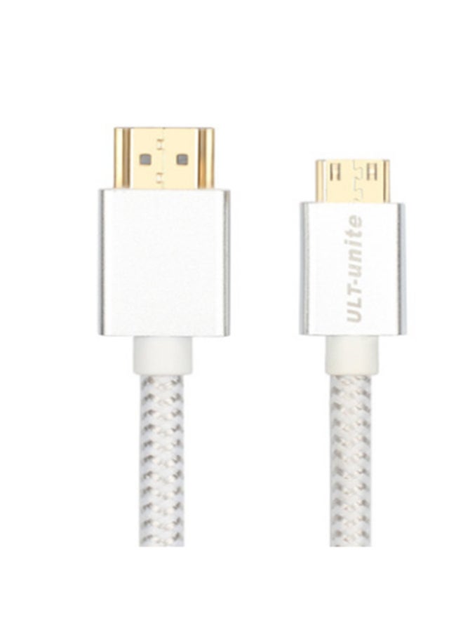 Generic - MiniHDMI To HDMI Transfer Cable 4K60Hz Video Mini Hdk Line Dslr Online Cable-Color:2.0 M - Image 1