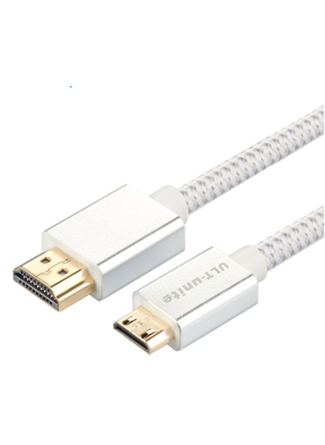 Generic - MiniHDMI To HDMI Transfer Cable 4K60Hz Video Mini Hdk Line Dslr Online Cable-Color:2.0 M - Image 1