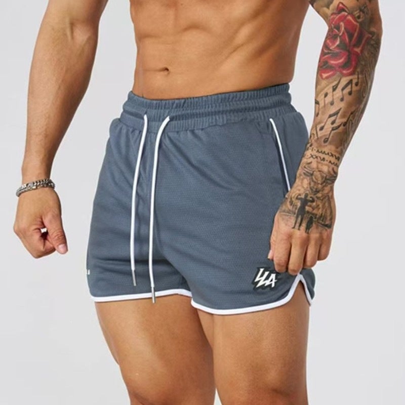 YOUNGLA Mesh Breathable Quick-Dry Sports Shorts for Men - Image 4