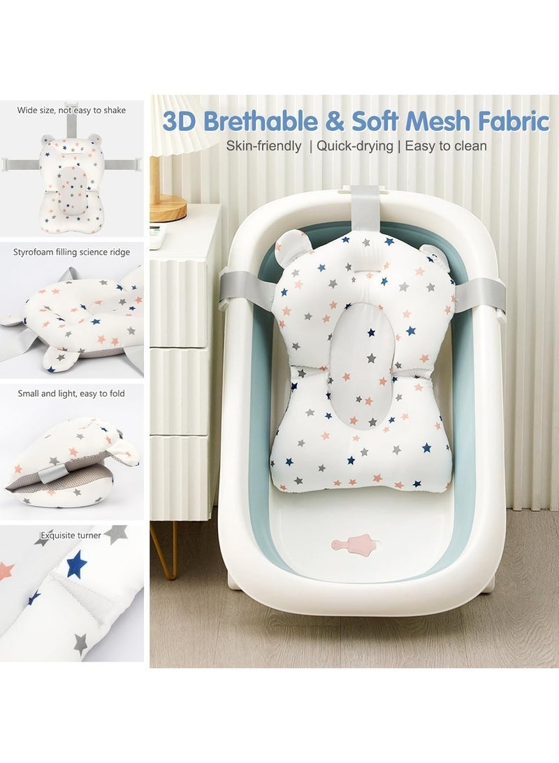 joyzzz Xingmeng Bear Floating Bath Mat, Newborn Non-slip Bathing Grid (Universal Version Suitable for All Types of Bathtubs) - Image 3