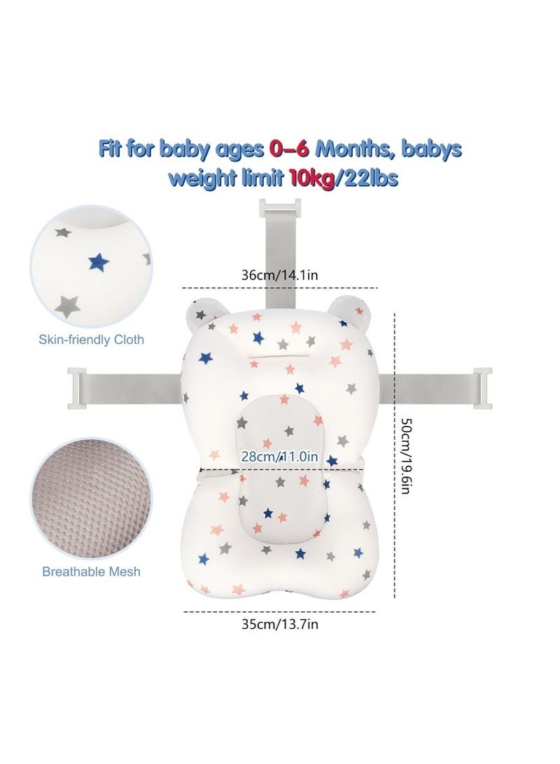 joyzzz Xingmeng Bear Floating Bath Mat, Newborn Non-slip Bathing Grid (Universal Version Suitable for All Types of Bathtubs) - Image 2