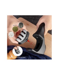 SYOSI Knife Sharpener, 3-Stage Knife Sharpener, Kitchen Knife Sharpener, Non-Slip Knife Sharpener, Restore Kitchen Knives to Restore and Polish Blades for Dull Blades, Professional Chef's Choice  - Image 2