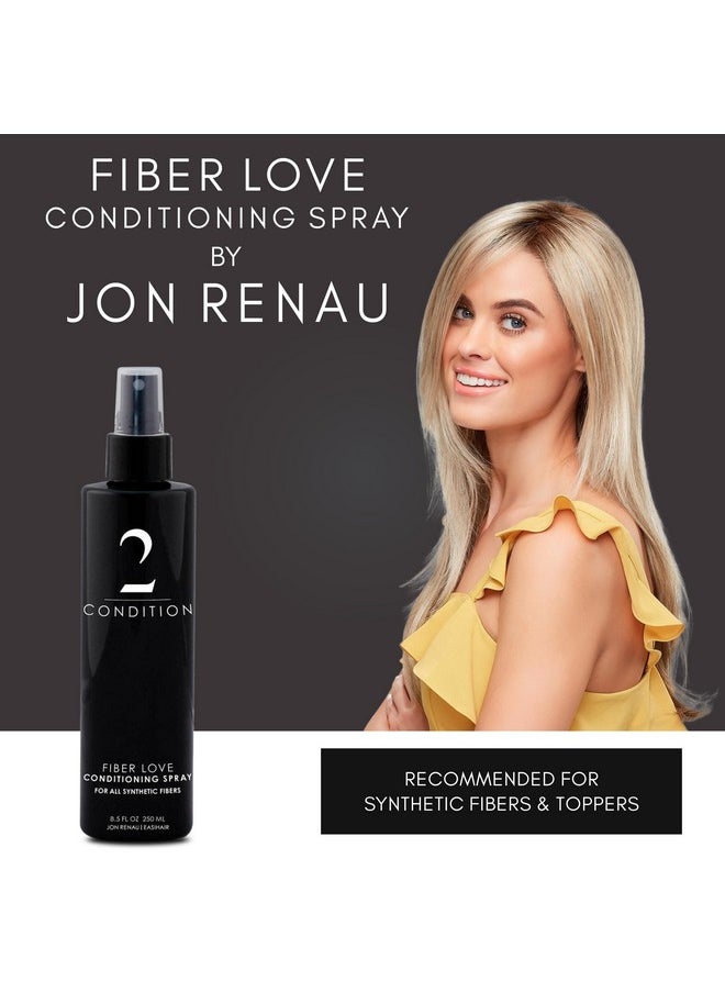 Jon Renau Jon Renau Fiber Love Synthetic Conditioning Spray, 8.5 oz - Leave-In Conditioner for Wigs, Toppers & Hair Extensions - Detangles, Restores Shine & Protects Synthetic Fiber  - Image 2