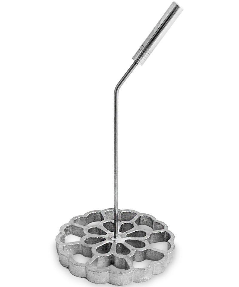 Bunuelos Mold with Handle XLarge 57 in Cast Aluminum  Molde para Buuelos de Viento Mexicanos  Buuelos de Viento Moldes  Bunuelo Mold Mexican Cookware  Rosette Iron Set with Handle