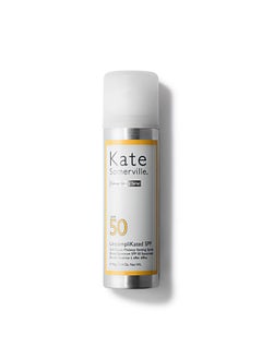 كيت سمرفيل واقي من الشمس للوجه بعامل حماية من الشمس SPF 50 غير معقد ورذاذ إعداد مكياج ناعم التركيز للاستخدام اليومي للعناية بالبشرة مع لمسة نهائية غير لامعة 3.4 أونصة سائلة  - Image 1