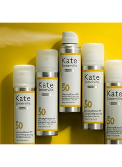 كيت سمرفيل واقي من الشمس للوجه بعامل حماية من الشمس SPF 50 غير معقد ورذاذ إعداد مكياج ناعم التركيز للاستخدام اليومي للعناية بالبشرة مع لمسة نهائية غير لامعة 3.4 أونصة سائلة  - Image 5