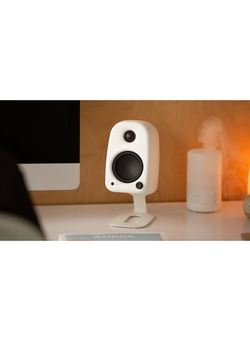 Kanto Audio UKI 100W Desktop Speakers with Bluetooth, USB-C, Headphone out–Chalk (Matte White), Pair - Image 3