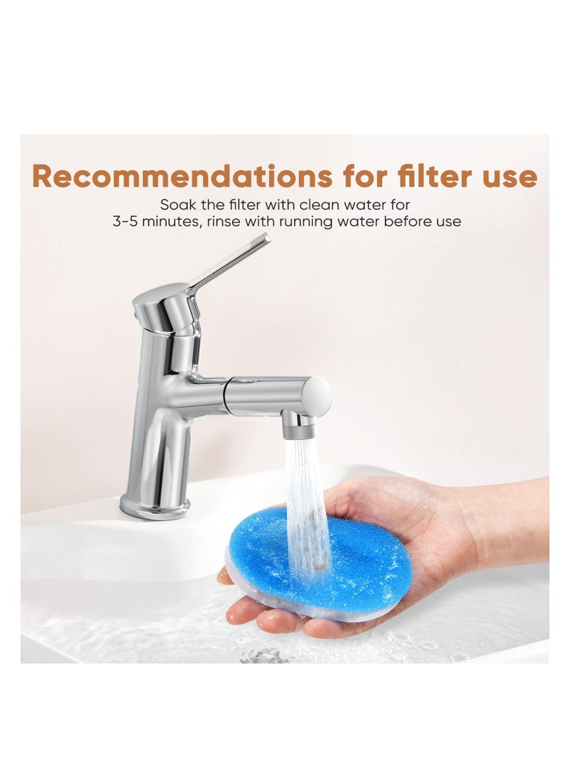 ZLH HITY Cat Water Fountain Filters for 3.5L Stainless Steel Pet Water Dispenser,Fountain Replacement Filter with 3 sets of replacement filters (3 Filters&3 Sponges)  - Image 4