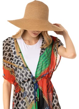 Saria Moda Saria Fashion Wide Straw Hat  - Image 5