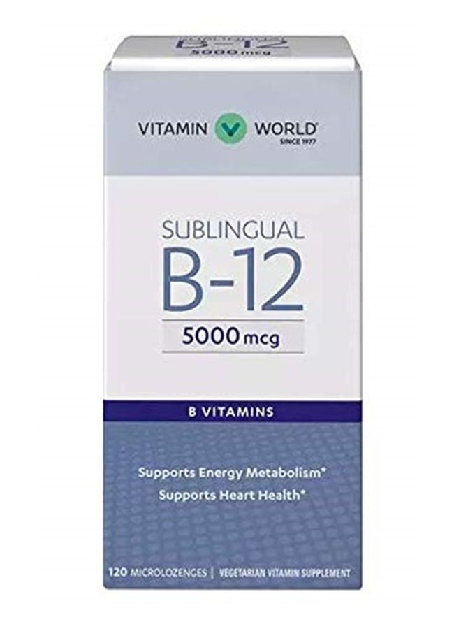 Vitamin B-12 5000 mcg. Sublingual 120 microlozenges