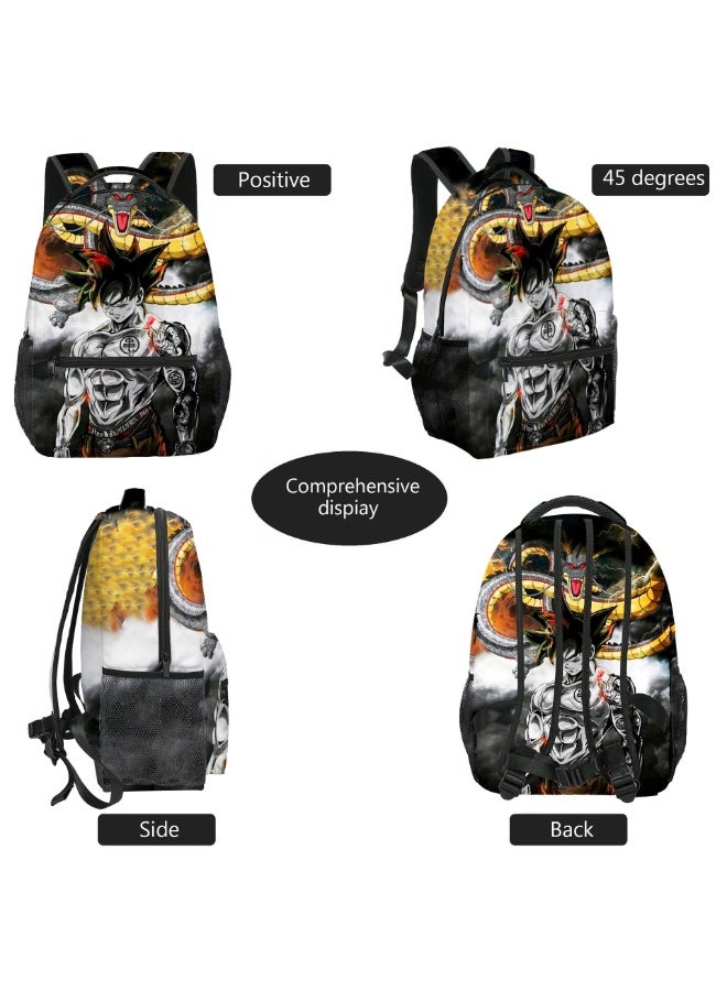 دراجون بول دراغون بول حقائب ظهر للأطفال ، حقائب مدرسية للمراهقين وطلاب المدارس الابتدائية ، حقائب ظهر رياضية ترفيهية للرجال والنساء - Image 2